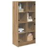 vidaXL Alacena Roble artesanal 68 x 37 x 142 cm Madera contrachapada