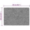 vidaXL Alfombra lavable antideslizante gris 160x230 cm