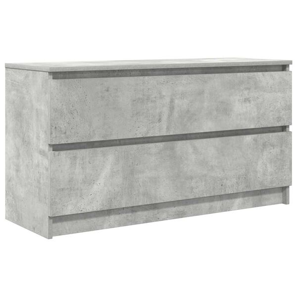 vidaXL Mueble de TV madera de ingenier&iacute;a gris hormig&oacute;n 100x35x54 cm