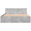 vidaXL Cama con cabecero madera de ingenier&iacute;a gris hormig&oacute;n 150x200 cm