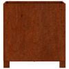 vidaXL Jardineras con patas 2 uds acero corten oxidado 40x40x40 cm