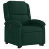 vidaXL Sill&oacute;n reclinable elevable terciopelo verde oscuro