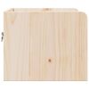 vidaXL Mesita de Noche Marrón 38 x 36 x 29,5 cm Madera maciza de pino