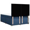 vidaXL Cama box spring con colch&oacute;n tela azul 140x200 cm