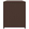 vidaXL Caja de almacenaje jardín ratán sintético marrón 120x50x60 cm