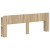vidaXL Cabecero con armario Roble Sonoma Madera de Ingenier&iacute;a