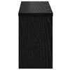 vidaXL Perchero de pared con estante Roble negro 50 x 16 x 26 cm