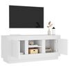 vidaXL Mueble para TV madera contrachapada negro 102x35x45 cm