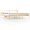 vidaXL Estructura de cama sin colchón madera maciza 200x200 cm