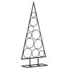 vidaXL &Aacute;rbol de Navidad para decoraci&oacute;n metal negro 90 cm