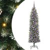 vidaXL &Aacute;rbol Navide&ntilde;o Artificial Delgado Verde y blanco 180 cm