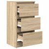 vidaXL Aparador roble Sonoma 37,5x35x76 cm madera de ingeniería