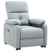 vidaXL Sill&oacute;n reclinable el&eacute;ctrico tela gris claro