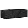 vidaXL Bolsa para cojines de jard&iacute;n polietileno negro 135x40x55 cm