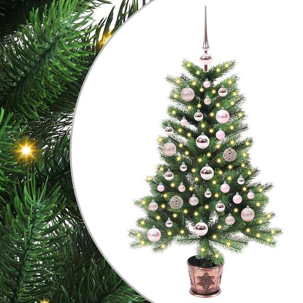 vidaXL Árbol de Navidad con 150 LED con soporte Verde 90 cm PE