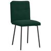 vidaXL Sillas de comedor 4 unidades terciopelo verde oscuro