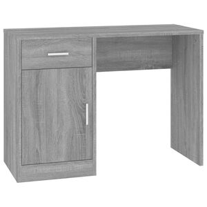 vidaXL Escritorio con caj&oacute;n y armario contrachapada 100x40x73 cm