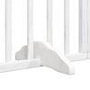 vidaXL Puerta de perros plegable 8 paneles madera &aacute;lamo blanca 640 cm