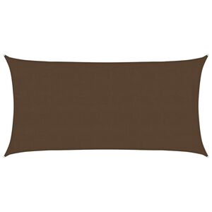vidaXL Toldo de vela HDPE marr&oacute;n 160 g/m&sup2; 4x7 m