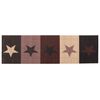 vidaXL Alfombra de cocina estrellas rojas 150 x 45 cm 100% Poliamida