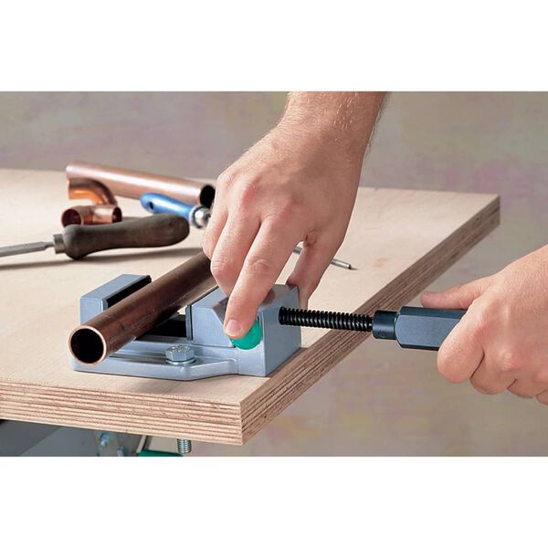 wolfcraft Tornillo de banco acci&oacute;n r&aacute;pida 70 mm aluminio 4920000