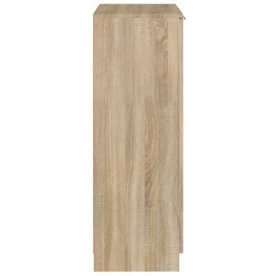 vidaXL Mueble zapatero madera contrachapada roble Sonoma 59x35x100 cm