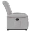 vidaXL Sill&oacute;n reclinable elevable de tela gris nube
