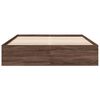 vidaXL Estructura de cama madera de ingenier&iacute;a marr&oacute;n roble 160x200 cm