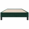 vidaXL Estructura de cama sin colch&oacute;n terciopelo verde oscuro 90x220cm