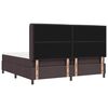 vidaXL Cama tipo Box Spring Marr&oacute;n Oscuro 200 x 200 cm tela