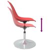 vidaXL Sillas de comedor giratorias 2 unidades PP rojo