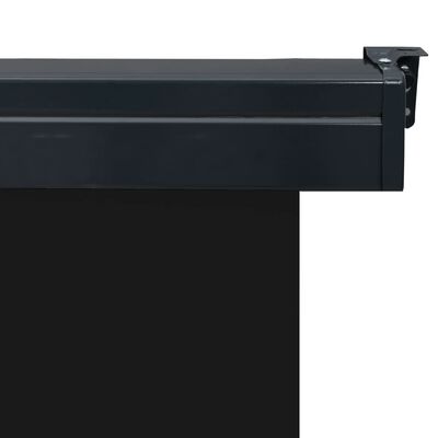 vidaXL Toldo lateral de balcón negro 160x250 cm
