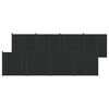 vidaXL Panel de valla 8 uds. 1405 x 186,5 cm WPC y Aluminio Negro