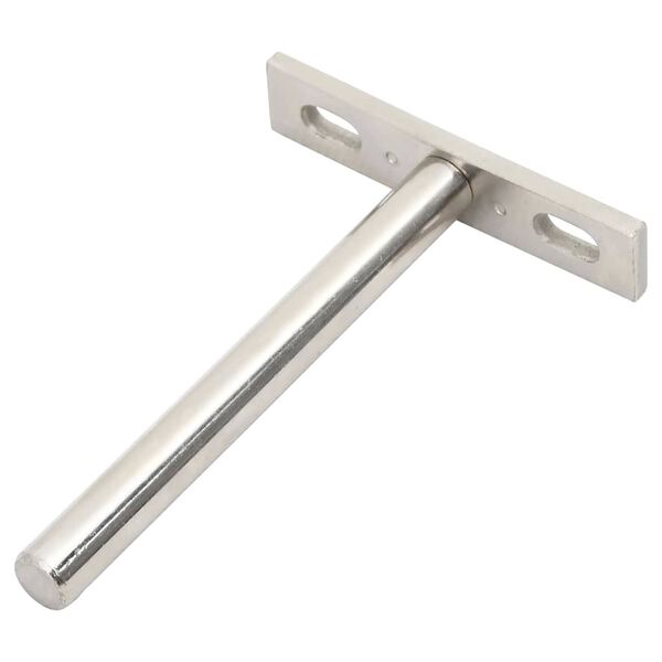 vidaXL Soportes flotantes para estantes 12uds invisibles acero carbono