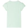 Camiseta infantil de manga casquillo verde suave 92