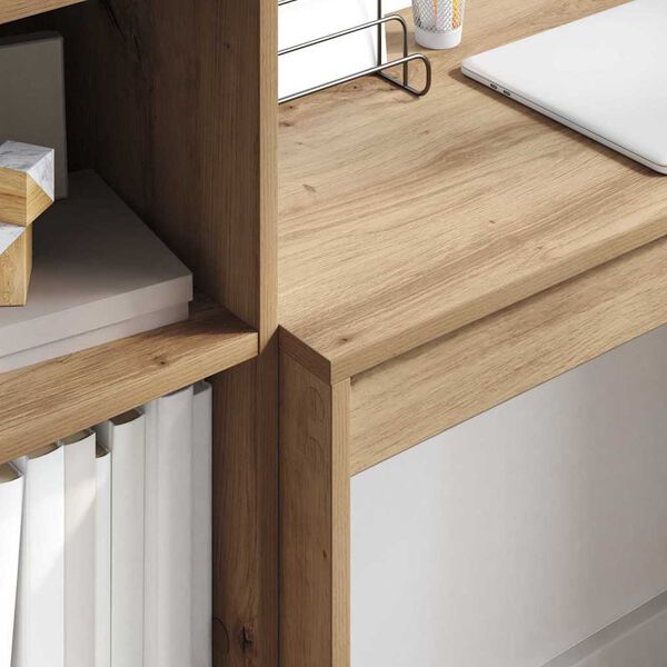 vidaXL Escritorio Roble artesanal 80 x 40 x 76 cm