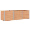 vidaXL Arriate elevado Marr&oacute;n 300 x 100 x 91 cm WPC y Aluminio