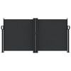 vidaXL Toldo lateral retr&aacute;ctil negro 120x1000 cm