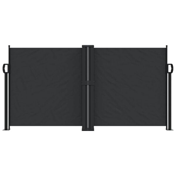 vidaXL Toldo lateral retr&aacute;ctil negro 120x1000 cm
