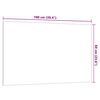 vidaXL Pizarra magn&eacute;tica de pared vidrio templado blanco 100x60 cm