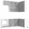 vidaXL Unidad de cocina LYON 8 pcs Sonoma gris Madera de ingenier&iacute;a