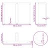 vidaXL Patas para mesa de comedor en forma de T (2 unidades), color negro, 100 x 35 x (72-73) cm, acero