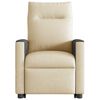 vidaXL Sill&oacute;n reclinable elevable de tela color crema