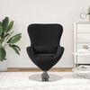 vidaXL Sill&oacute;n huevo Negro Terciopelo