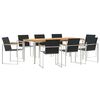 vidaXL Conjunto de Comedor de Jard&iacute;n 9 uds.