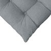 vidaXL Cojines para asiento 2 pcs Gris Claro 40 x 40 x 6 cm tela