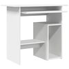 vidaXL Escritorio de madera contrachapada blanco 80x45x74 cm