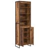 vidaXL Gabinetes Altos 2 pcs Madera Vieja 60 x 36 x 200 cm
