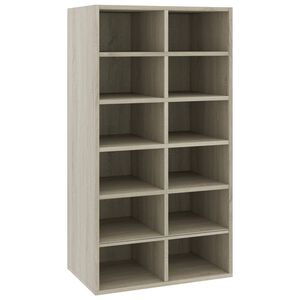 vidaXL Zapatero de madera contrachapada Sonoma 54x34x100,5 cm