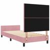 vidaXL Cama tipo Box Spring con cabecera Rosa 90 x 200 cm Terciopelo